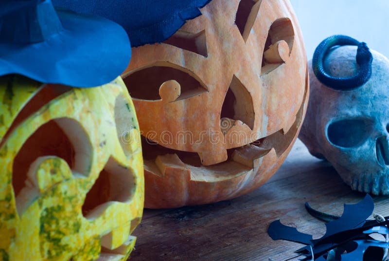 Halloween-Kürbisnahaufnahme, stockbild Halloween-Kürbisnahaufnahme, stockbild