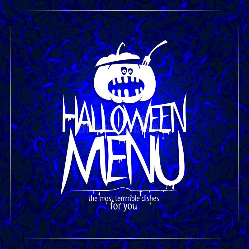 Halloween menu cards set. stock vector. Illustration of fastfood 34123239