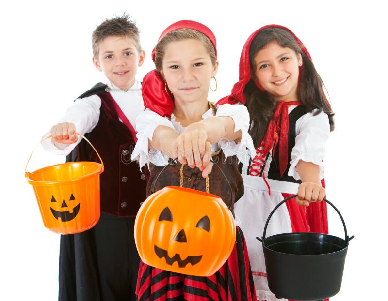 Halloween: Niños Vestidos Listos Para Las Invitaciones Imagen de archivo -  Imagen de aislado, feliz: 44907063
