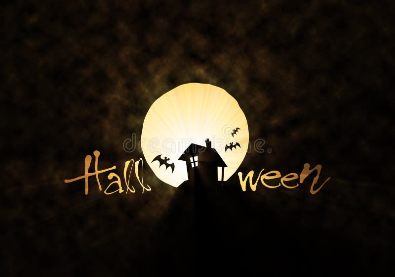 Halloween nietoperza chaty temat royalty ilustracja Halloween nietoperza chaty temat royalty ilustracja