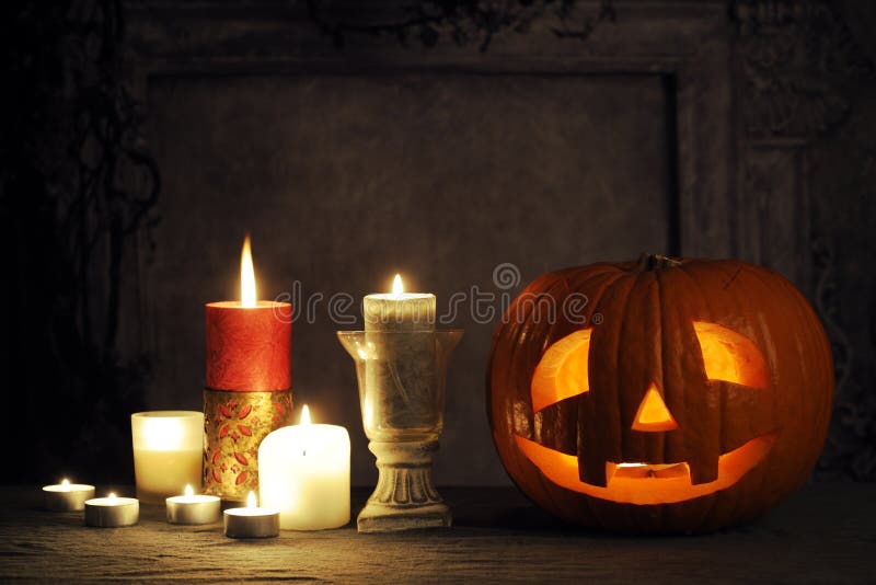 Halloween-noch Leben lizenzfreie stockbilder Halloween-noch Leben lizenzfreie stockbilder