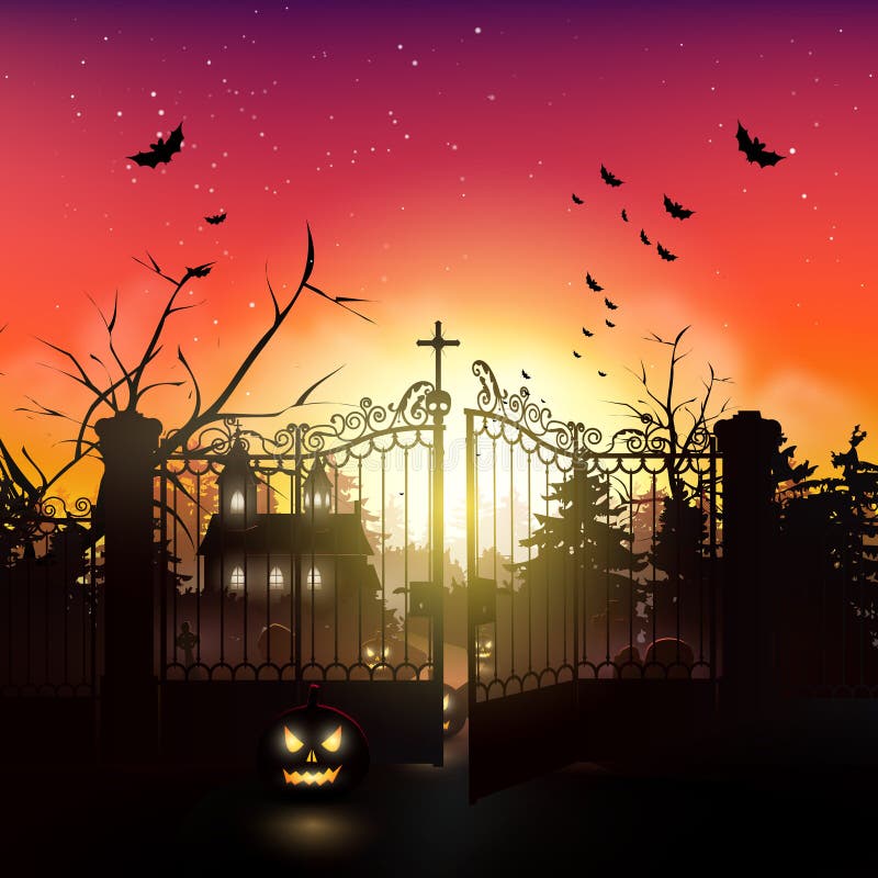 Halloween od tła blasku księżyca uwagi ilustracji Halloween od tła blasku księżyca uwagi ilustracji