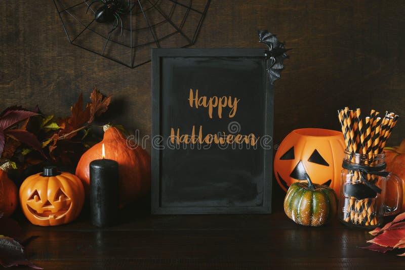 Party Spiders in Halloween Night Stock Image - Image of design, trap ...