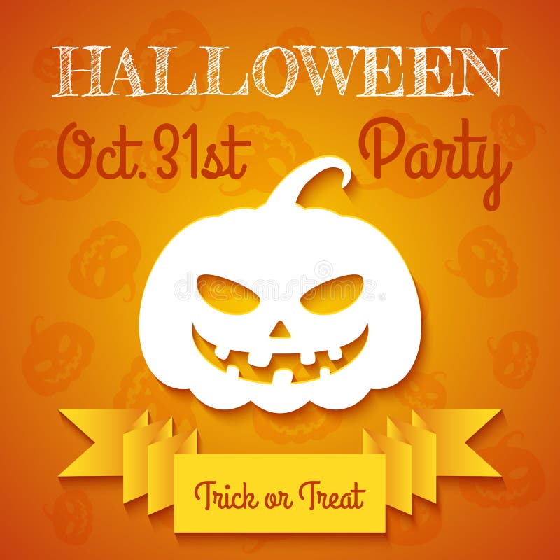 halloween party flyer template