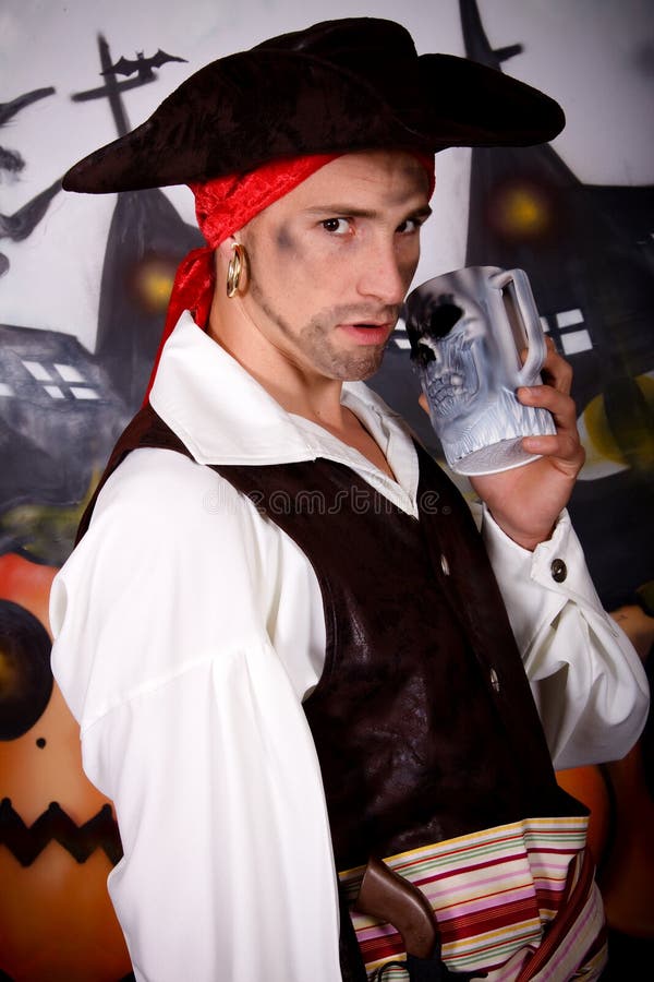 Halloween pirate stock image. Image of expressive, young - 14199955