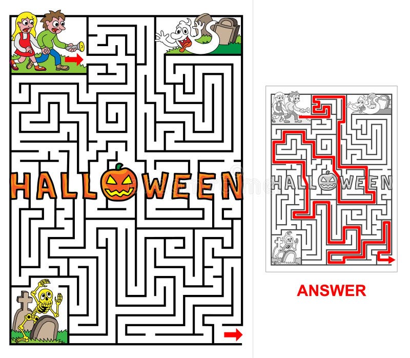 Halloween & x28; portrait& x29; illustrazione di stock Halloween & x28; portrait& x29; illustrazione di stock