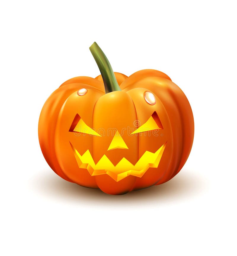 Halloween pumpa som isoleras på white stock illustrationer Halloween pumpa som isoleras på white stock illustrationer
