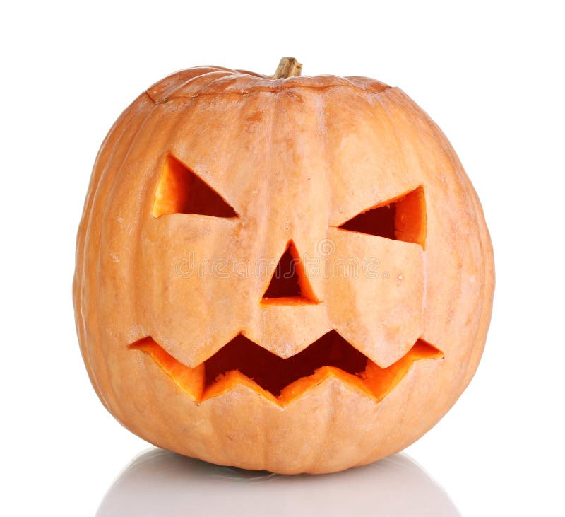 Halloween Pumpkin stock image. Image of scary, backlit 23760065