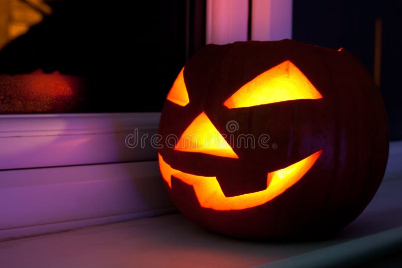 Halloween pumpkin stock image. Image of traditional, night - 27357351