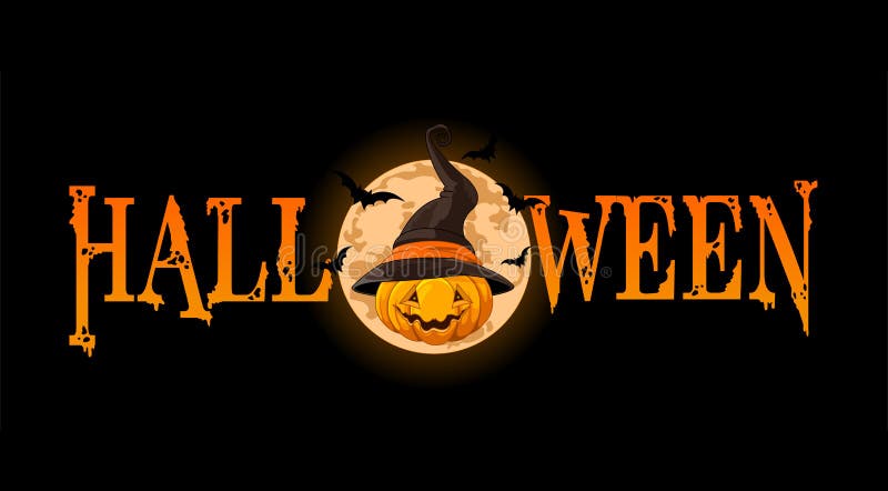 Halloween Pumpkin banner stock illustration
