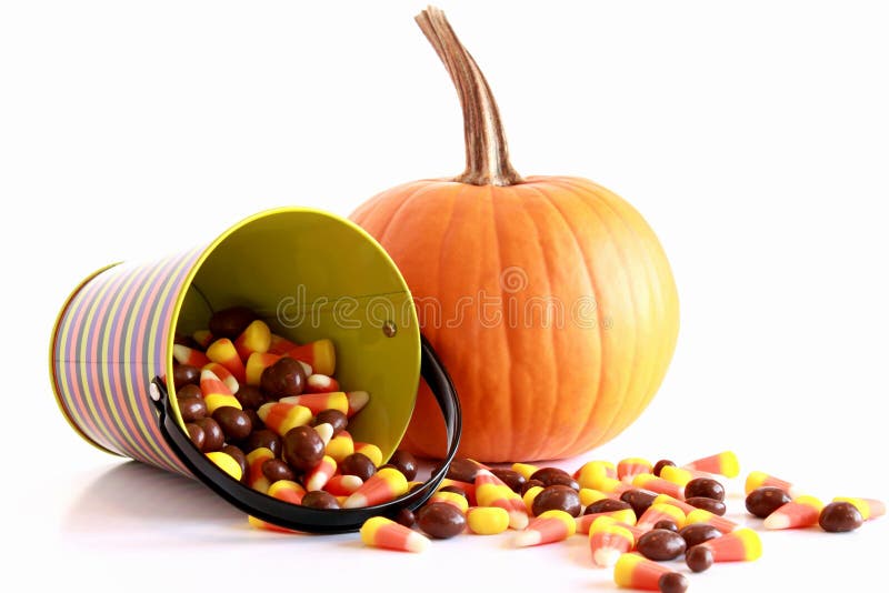 Halloween Pumpkin and Candy Stock Image Image of sweets, corn 21699507