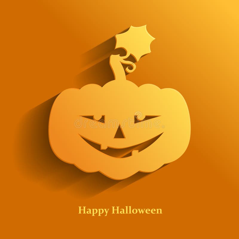 Halloween pumpkin flat icon