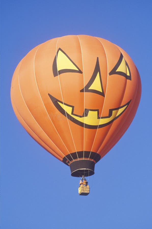 Halloween Pumpkin Hot Air Balloon Editorial Stock Image Image of