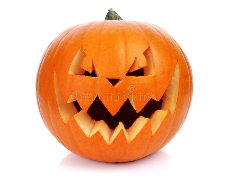 Halloween pumpkin isolated on white background