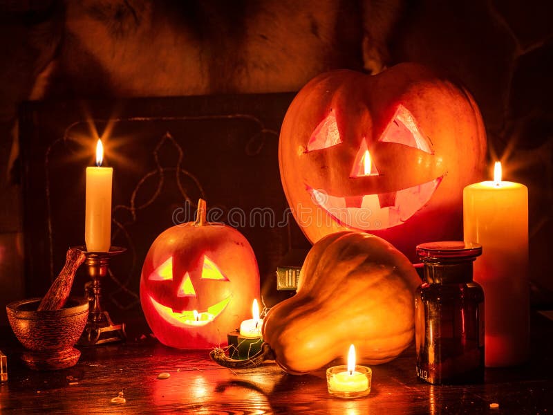 Halloween pumpkin lantern