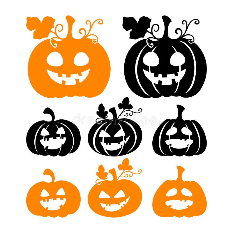 Download Scary Cute Pumpkin Cartoon Svg - Layered SVG Cut File ...