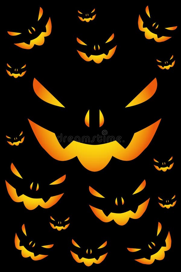 HALLOWEEN PUMPKINS stock illustration HALLOWEEN PUMPKINS stock illustration