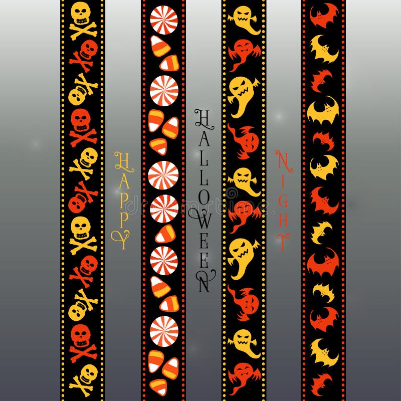 Halloween Scrapbook Washi Tape Ribbon2 Stock Vector - Illustration of idea,  colorful: 79199489