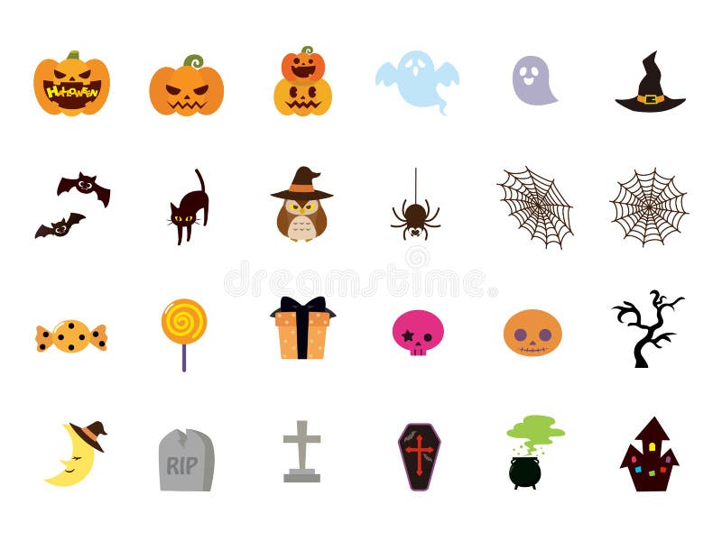 Halloween set1 libre illustration Halloween set1 libre illustration