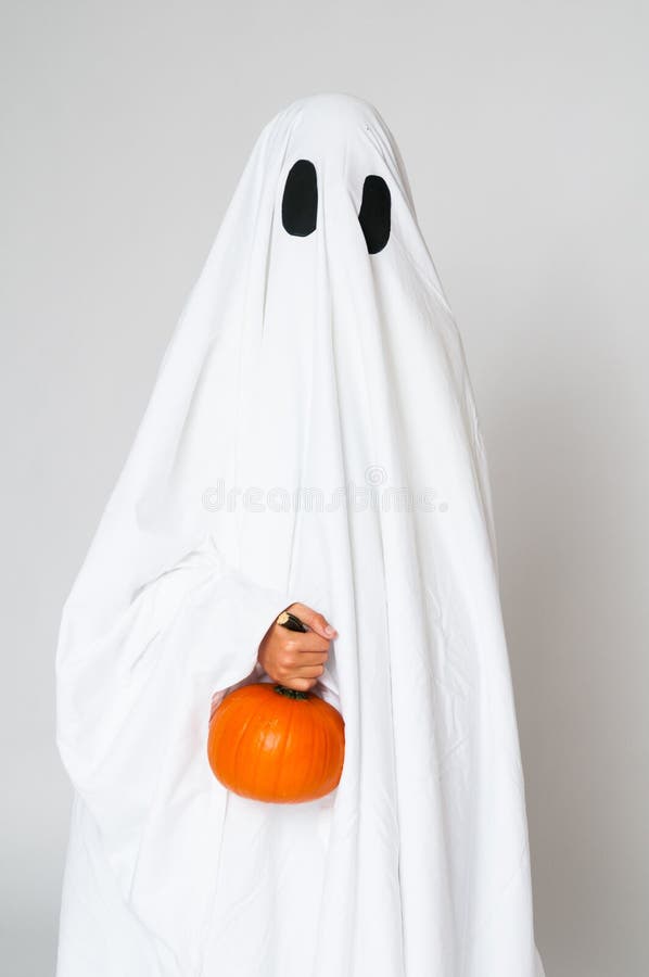 longontsteking ontbijt Zeeslak Halloween-Spook stock afbeelding. Image of kind, kostuum - 59563115
