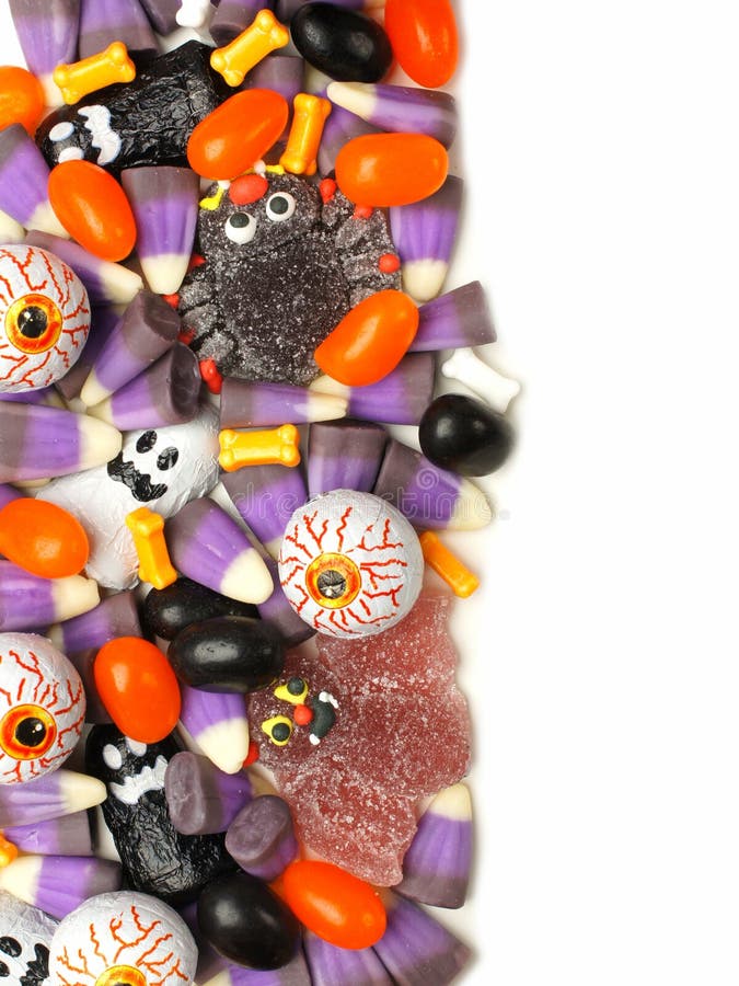 Halloween-Süßigkeitsgrenze stockfotos