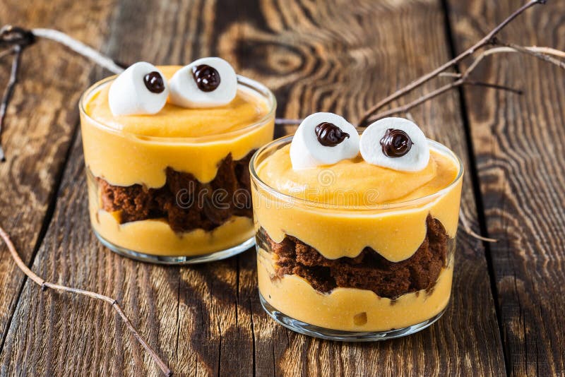 Halloween Treats, Little Monster Dessert Stock Photo Image of glass, monster: 44486320 Halloween Treats, Little Monster Dessert Stock Photo Image of glass, monster: 44486320