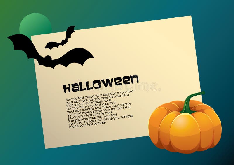 Halloween vector card