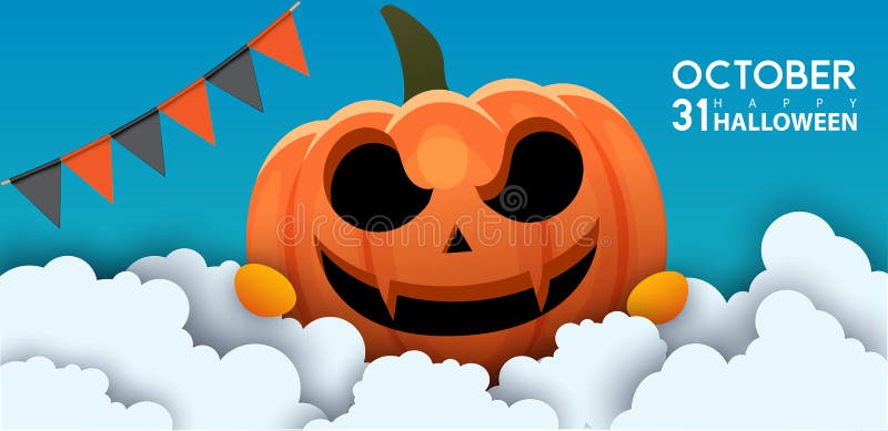 Halloween Venta Facebook Portada Página Cronología De La Página Web Y  Plantilla De Banner Con Calabazas Y Nube Sobre Fondo Naranja Ilustración  del Vector - Ilustración de casa, negro: 231125741