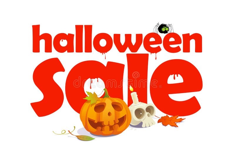 Halloween-Verkaufsentwurf mit Buchstaben des Bluts. vektor abbildung Halloween-Verkaufsentwurf mit Buchstaben des Bluts. vektor abbildung