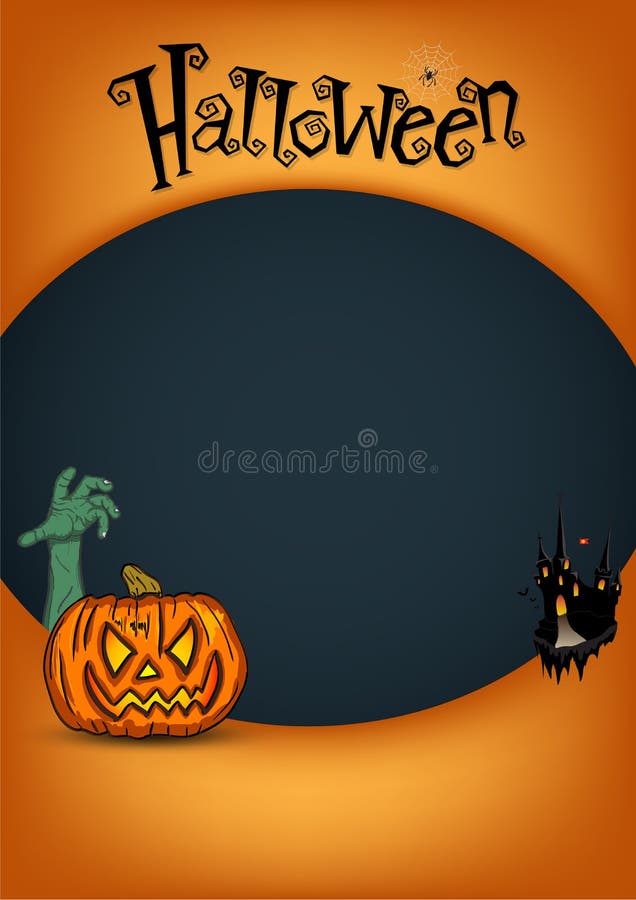 Halloween flyer template. Vector illustration. Halloween flyer template. Vector illustration.