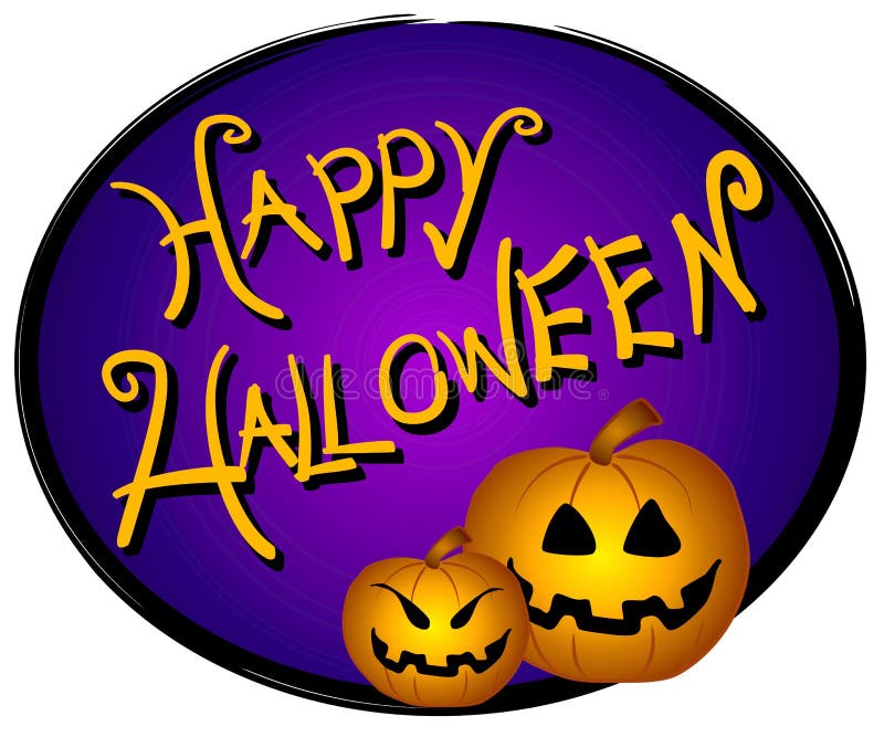 Halloween Web Page Logo Sign royalty free illustration Halloween Web Page Logo Sign royalty free illustration