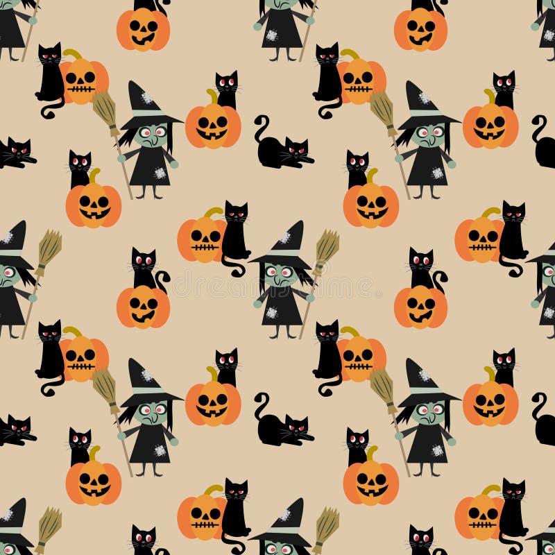 Cute Halloween Witch Wallpaper