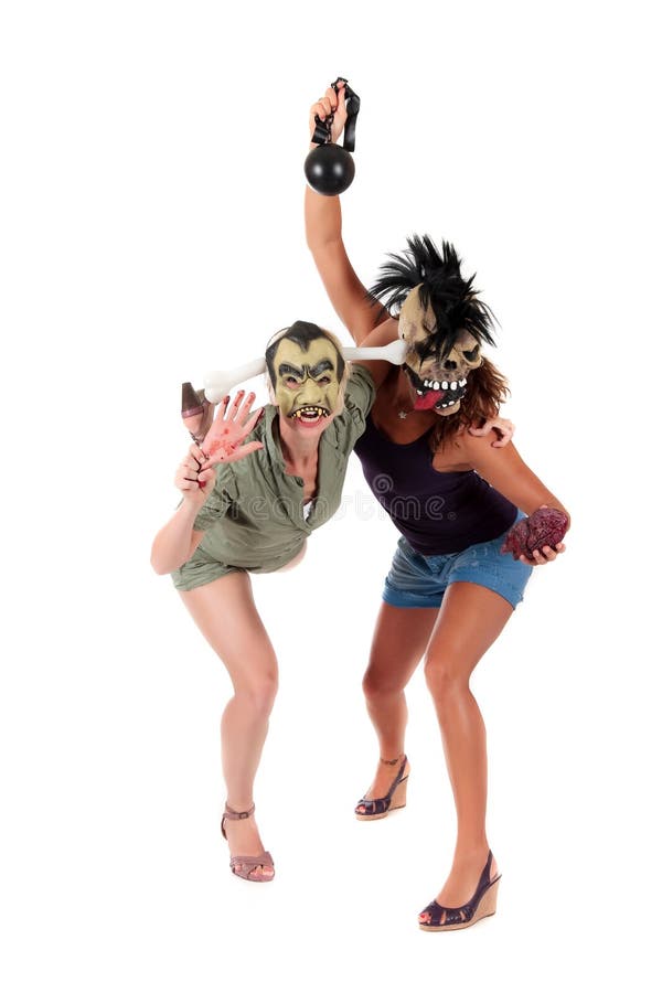 Halloween women masks stock photo. Image of frightening 21530708