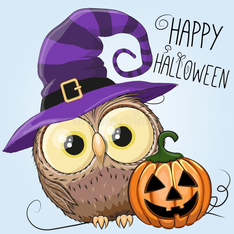 Halloweenowa sowa royalty ilustracja Halloweenowa sowa royalty ilustracja