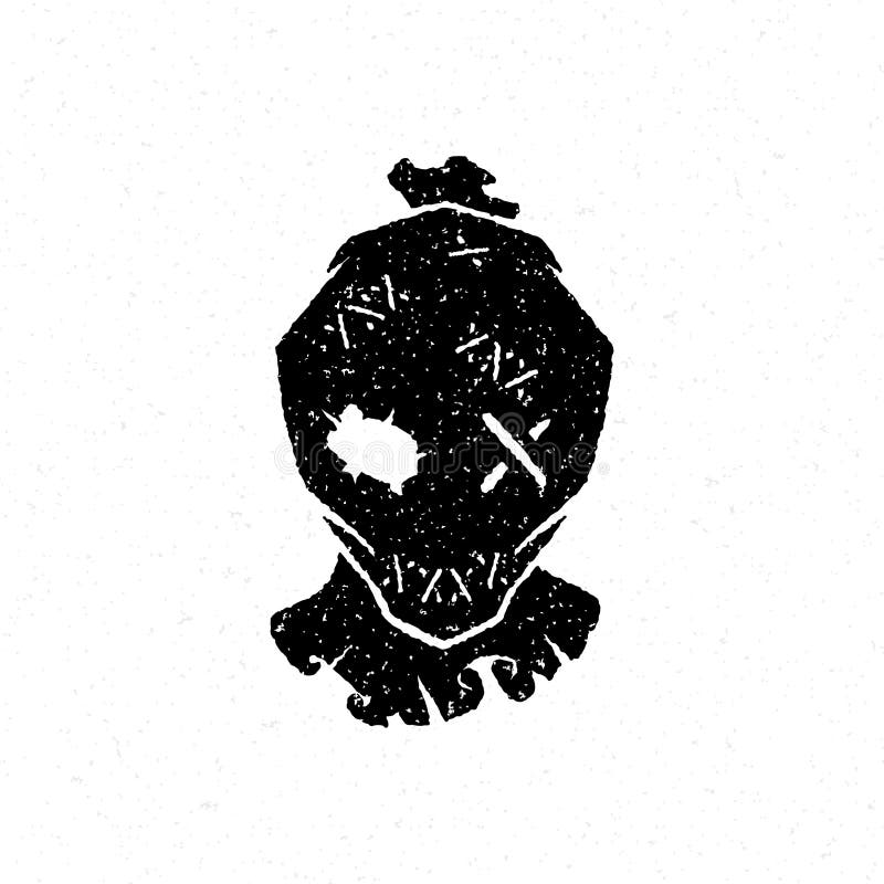 Halloweenowa strach na wróble głowy wektoru ilustracja ilustracja wektor Halloweenowa strach na wróble głowy wektoru ilustracja ilustracja wektor