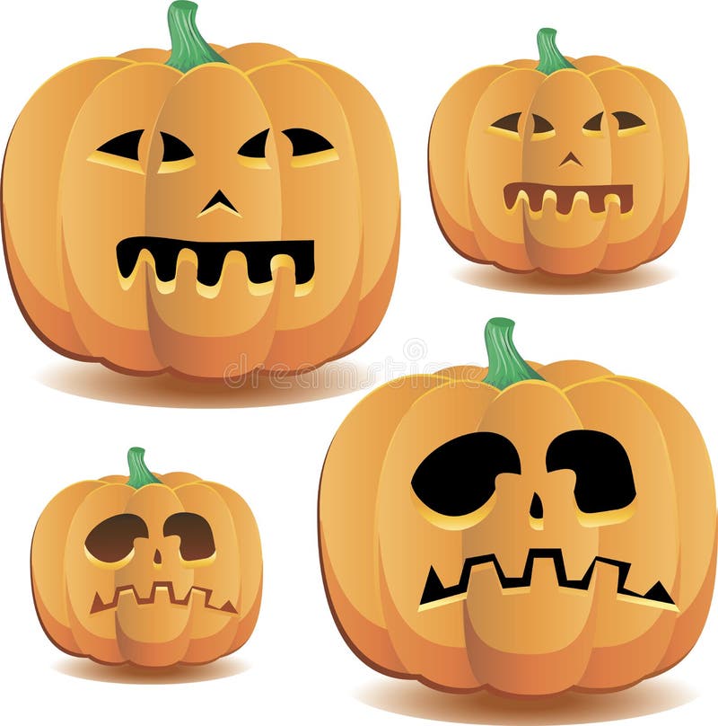 Halloweenowe banie 3 ilustracji Halloweenowe banie 3 ilustracji