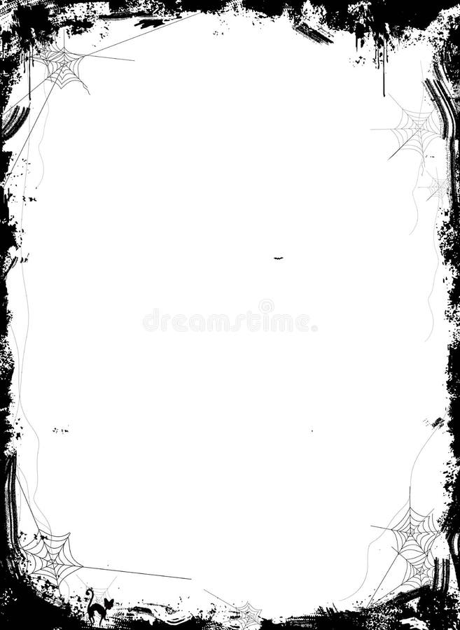 Halloweenowy tło z pająkami na białym tle ilustracja wektor Halloweenowy tło z pająkami na białym tle ilustracja wektor