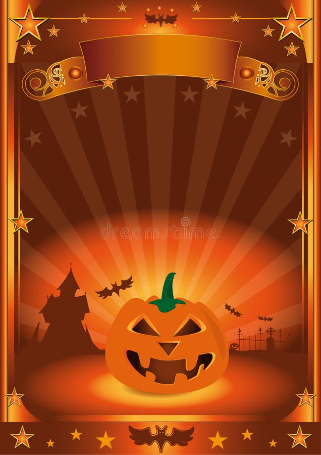 Halloween poster stock vector. Illustration of season - 9895328