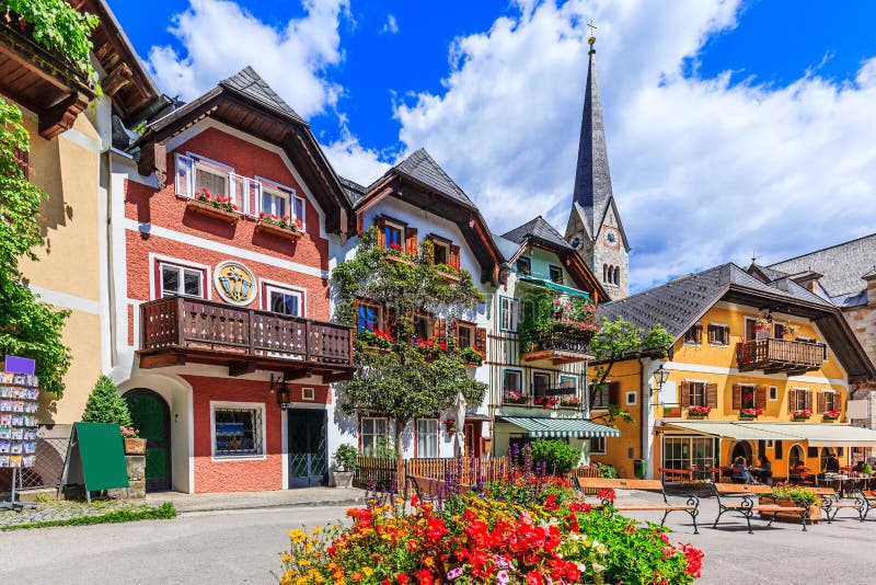 Hallstatt, Autriche images libres de droits Hallstatt, Autriche images libres de droits