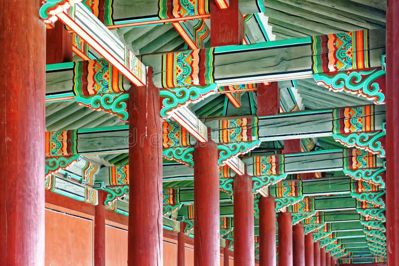 Hallway in the korean ancient palace