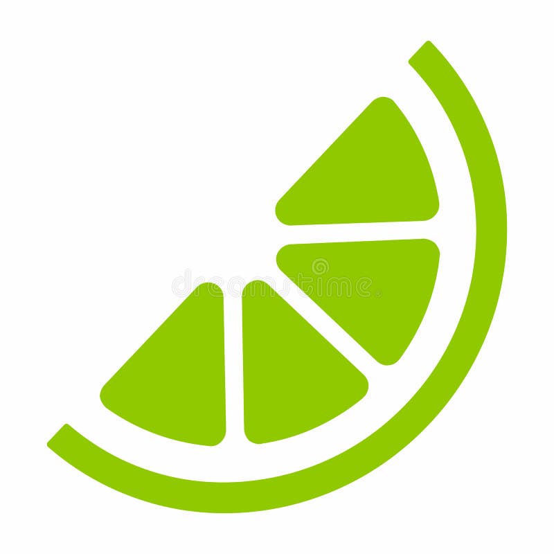 Halv citronikon vektor illustrationer