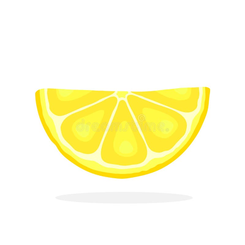 Halva citronskivor stock illustrationer