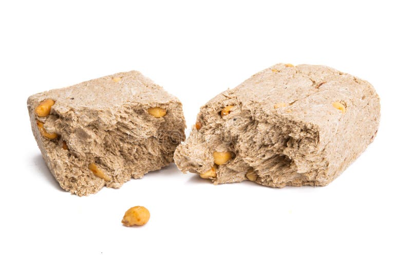 Halva with nuts isolated stock image. Image of healthy 197395977