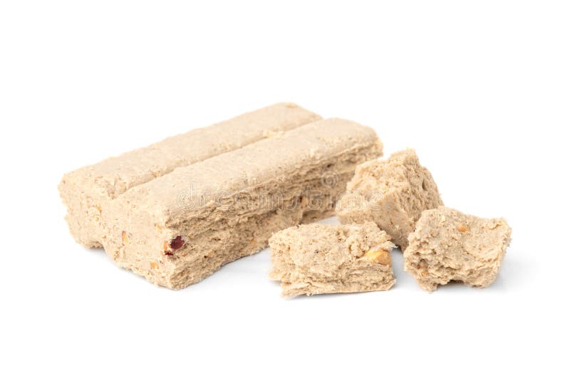 Halva and Peanut Isolated on White Background Stock Photo Image of