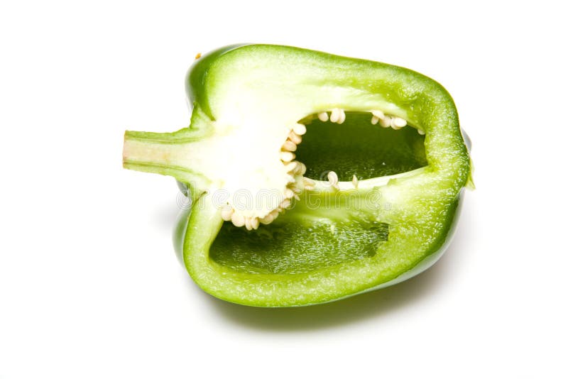 Red Bell Pepper Cross Section Stock Photo Image of ripe, nutritious