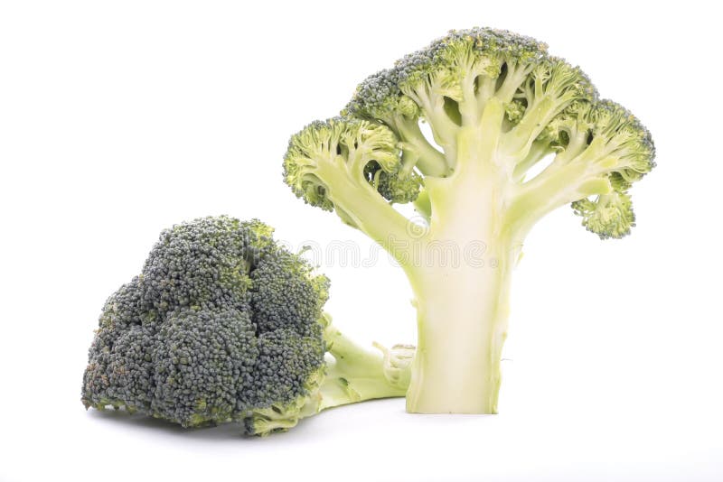 Halved broccoli