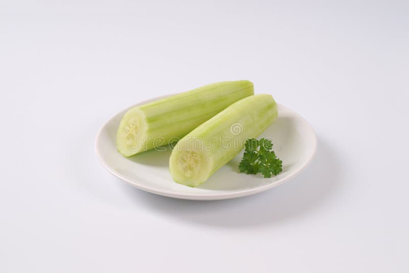 Peeled Cucumber and Stack of Peel Stock Photo Image of peel, cucumber
