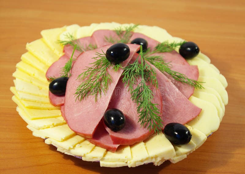 Ham cheese and olives