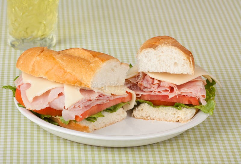 Ham And Cheese Sandwich Picture. Image 15379815
