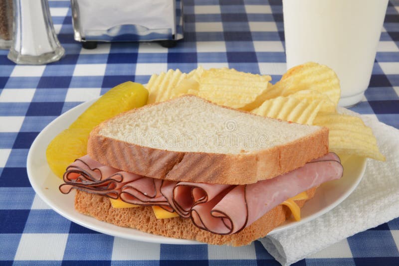 Ham Cheese Sandwich Chips Stock Photos Download 1,556 Royalty Free Photos